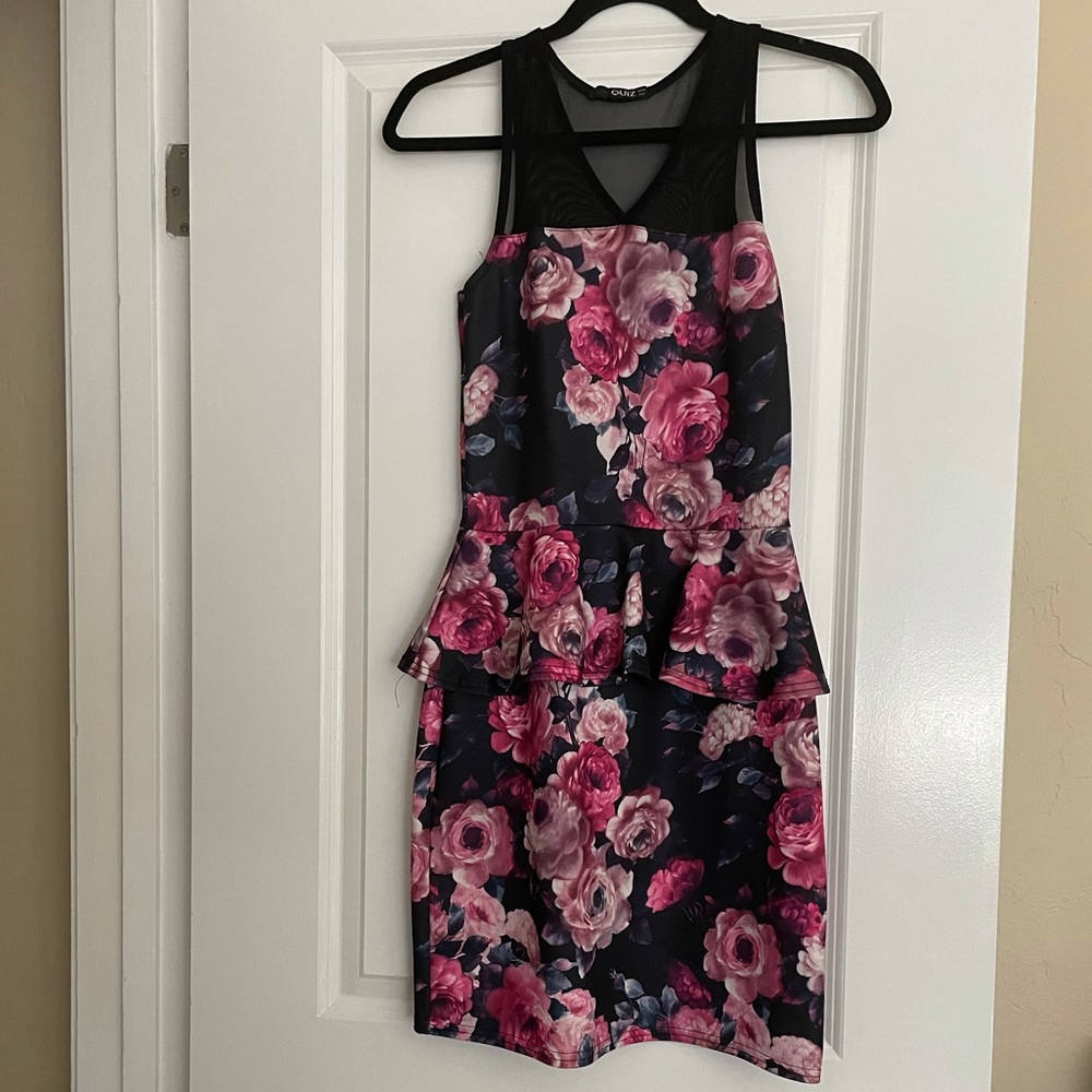 Bodycon peplum dress (used)